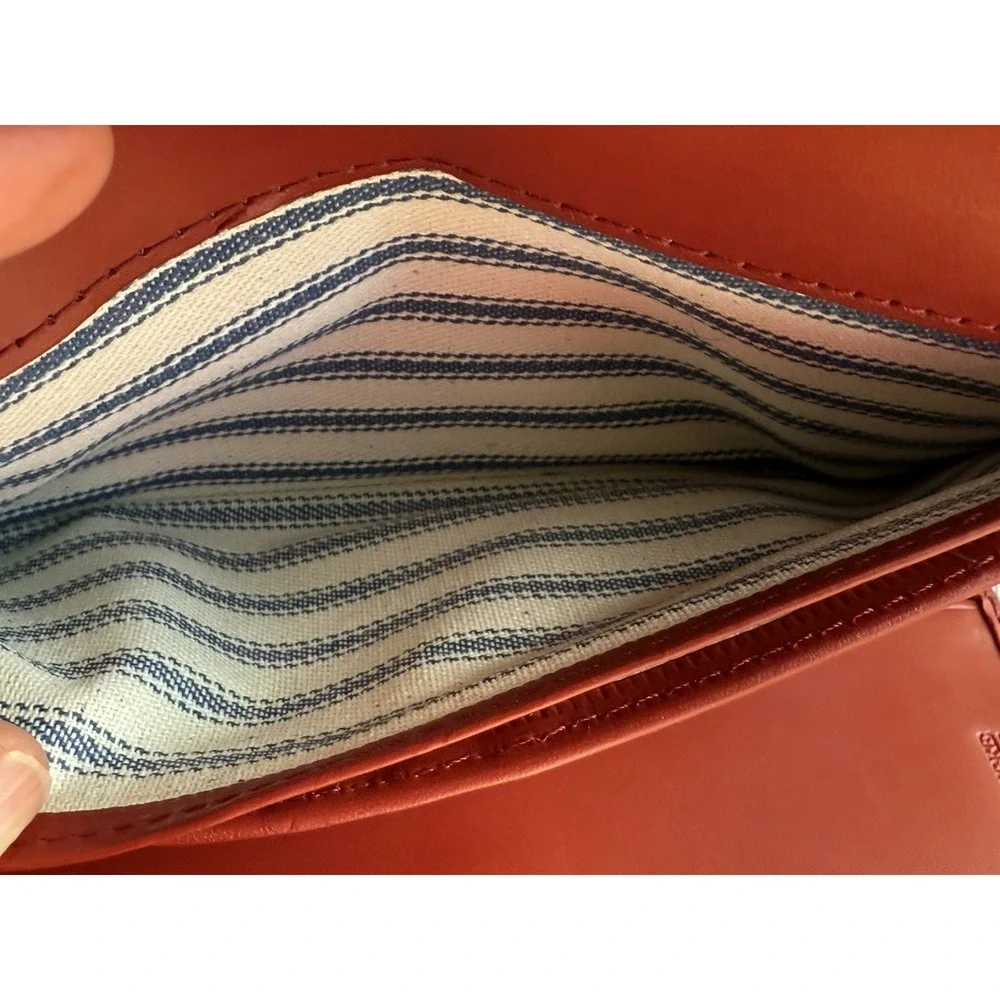 NEW Dooney &‎ Bourke Belmar CONTINENTAL CLUTCH WALLET Red Strawberry 🍓Leather
